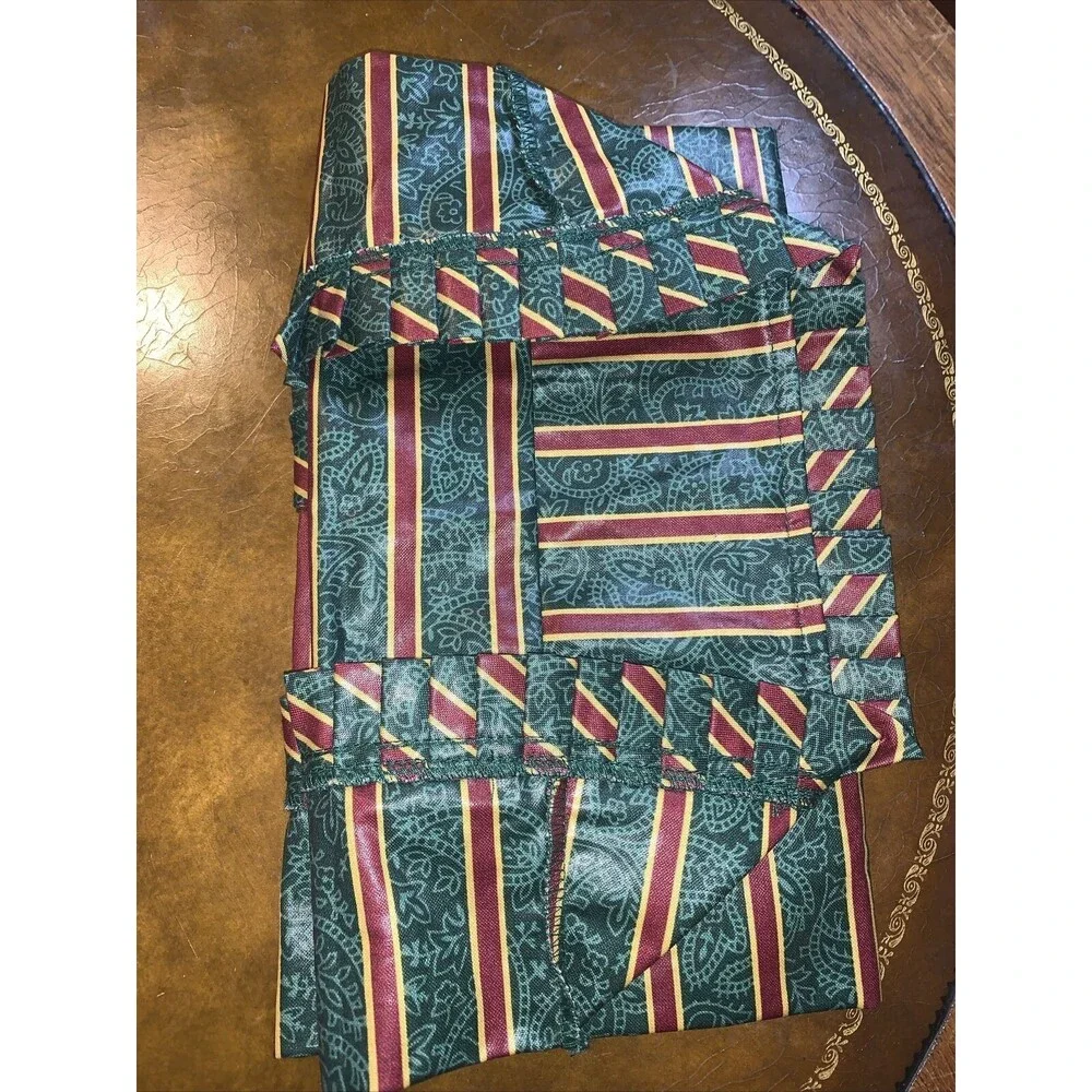 Longaberger SERVING TRAY Basket Liner #203548 - IMPERIAL STRIPE Christmas Fabric